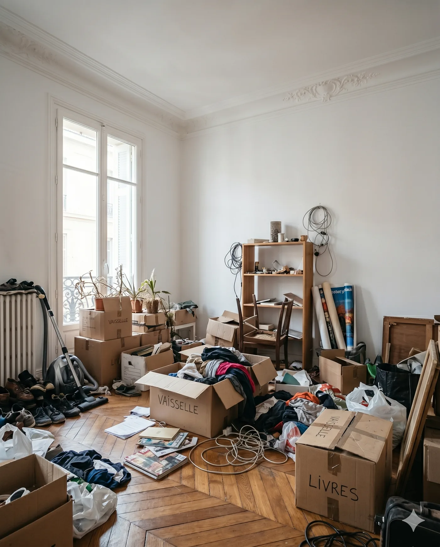 Appartement encombré avant débarras — Clean Up Débarras Marseille