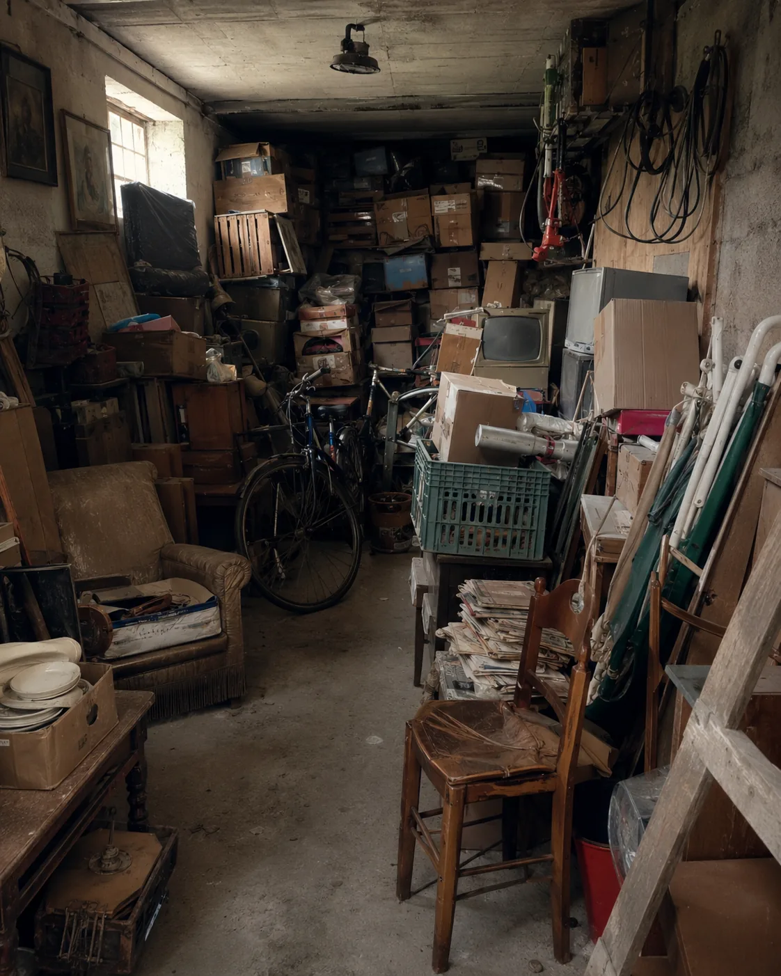 Avant débarras — garage encombré Marseille